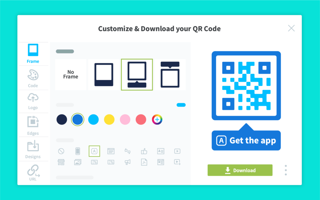 Full QR Code customization in QR Code Generator PRO