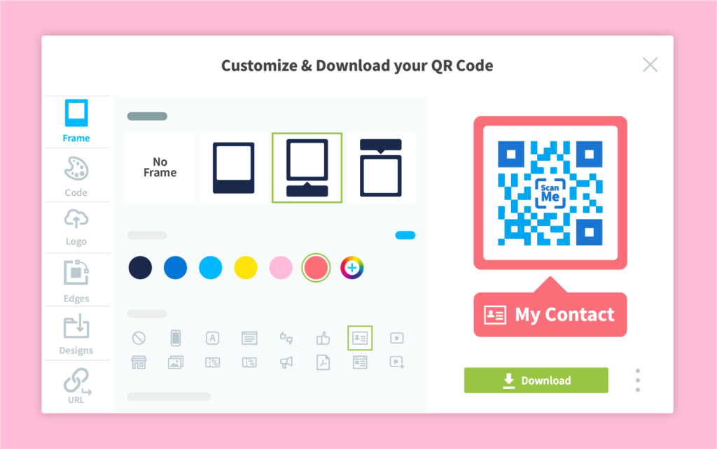 Full QR Code customization with QR Code Generator PRO