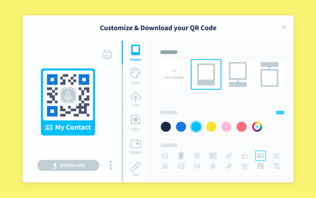 Demo of QR Code Generator PRO’s customization features